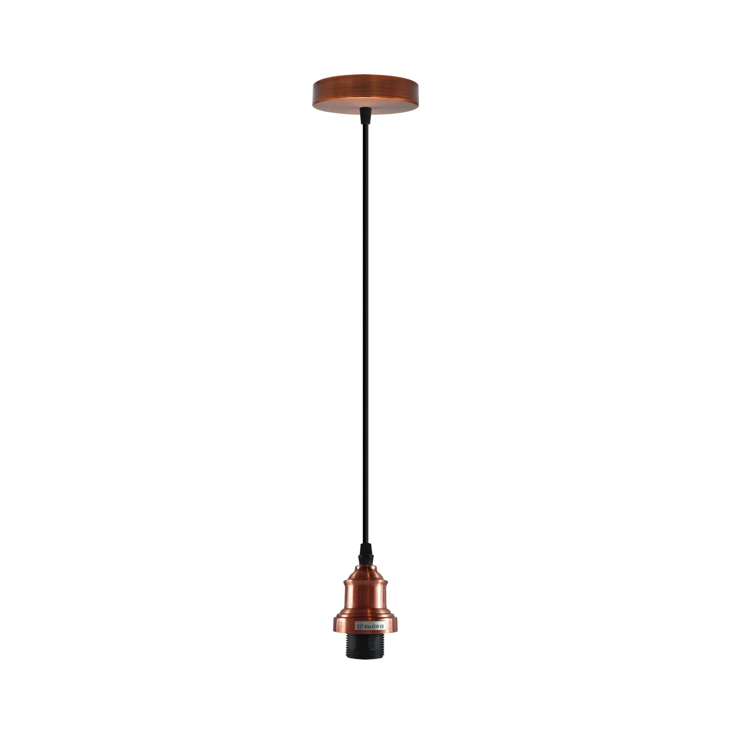 Industrial fixtures E27 Base Metal Screw Lamp Holder with 95cm Cable light set~4457-1