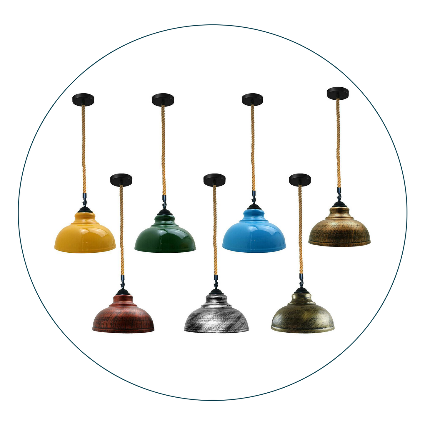 Retro Vintage Style Metal Ceiling Hanging Pendant Light~1168-3