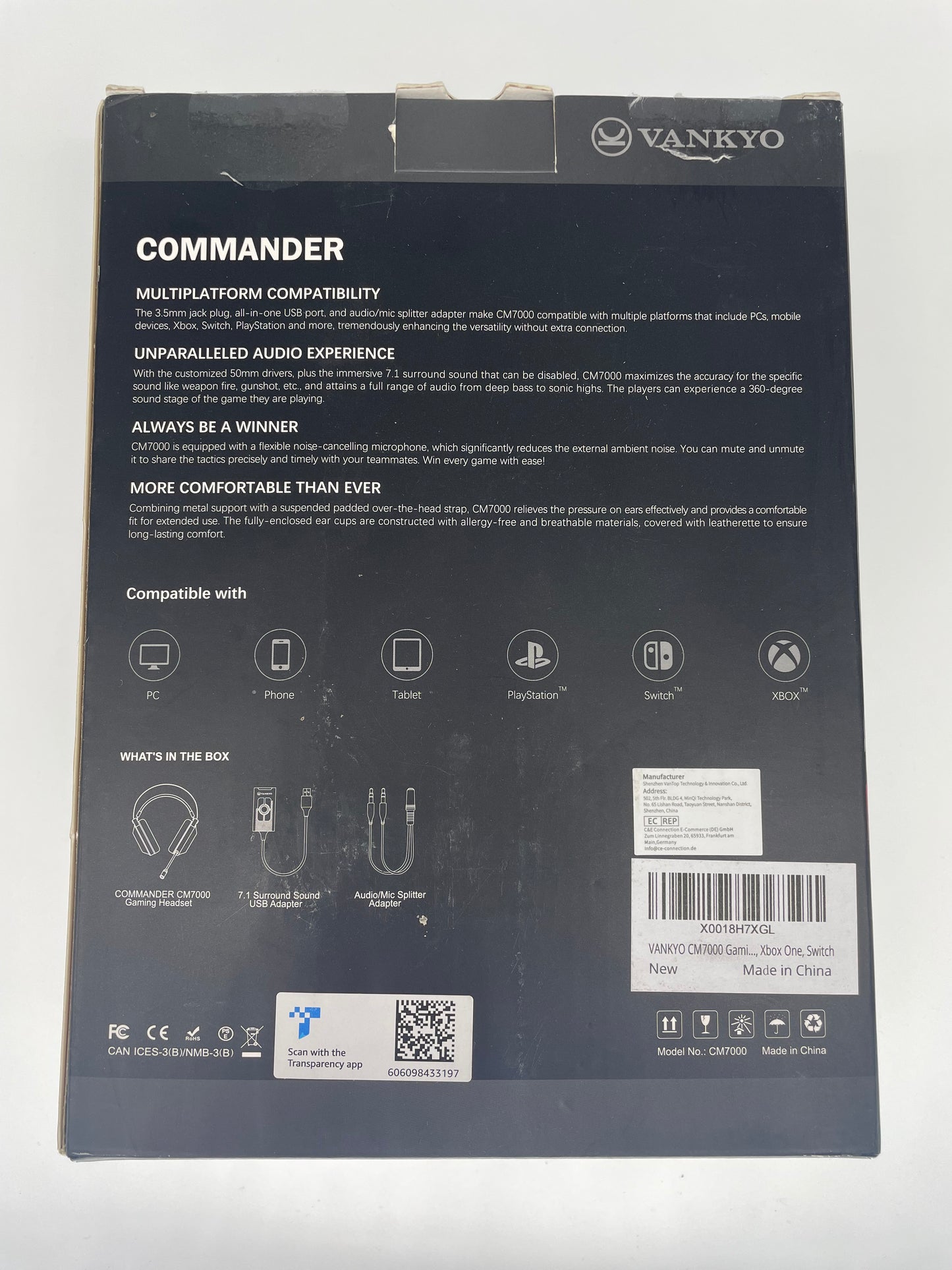 CM700 Commander Gaming Headset (Wired)