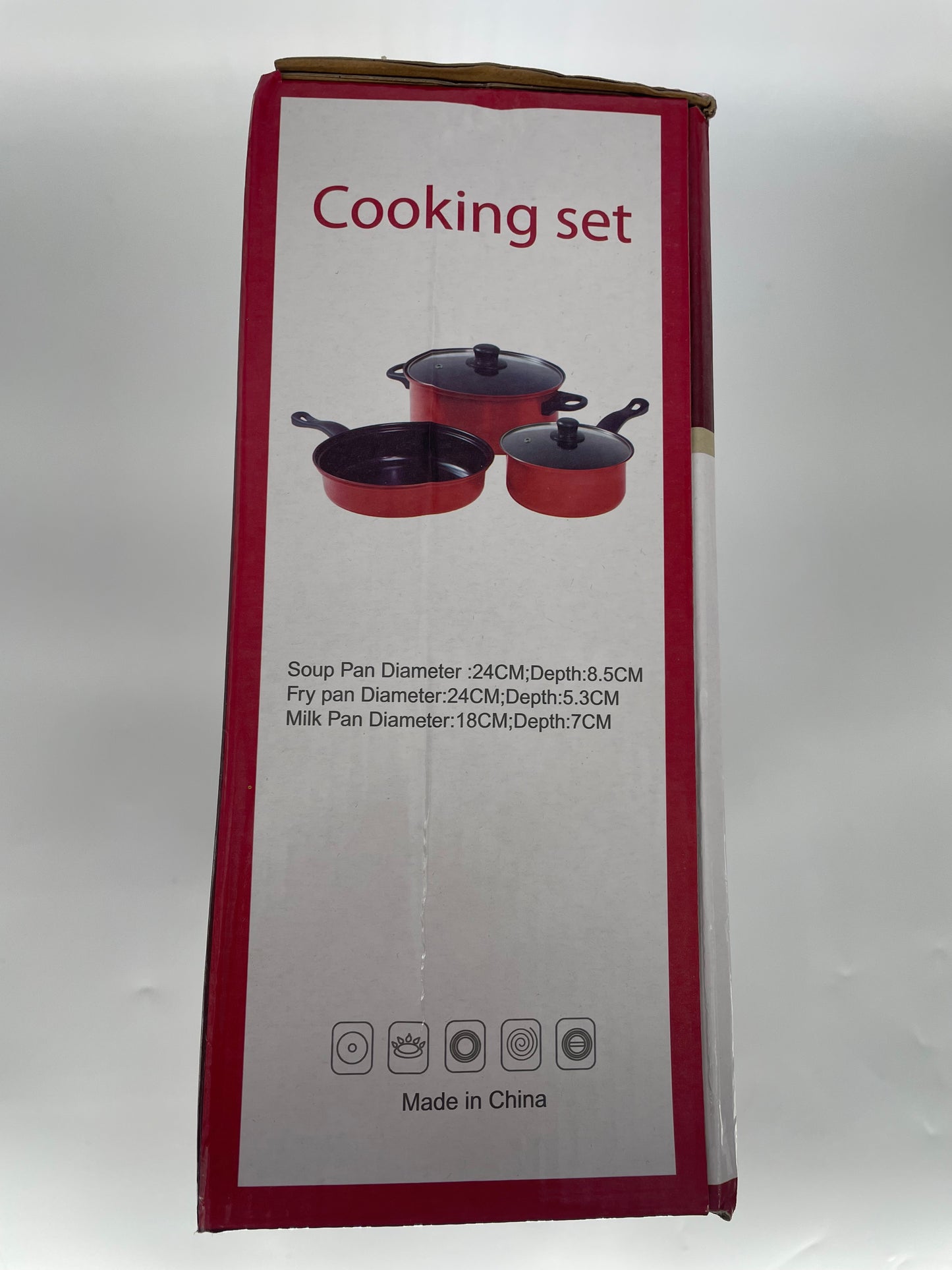 5 Piece Cooking Set (Red)