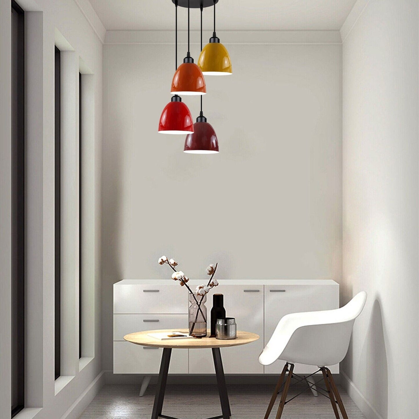 Vintage Industrial Retro Style Metal Lamp Shade Ceiling Hanging Pendant Light-4078-0