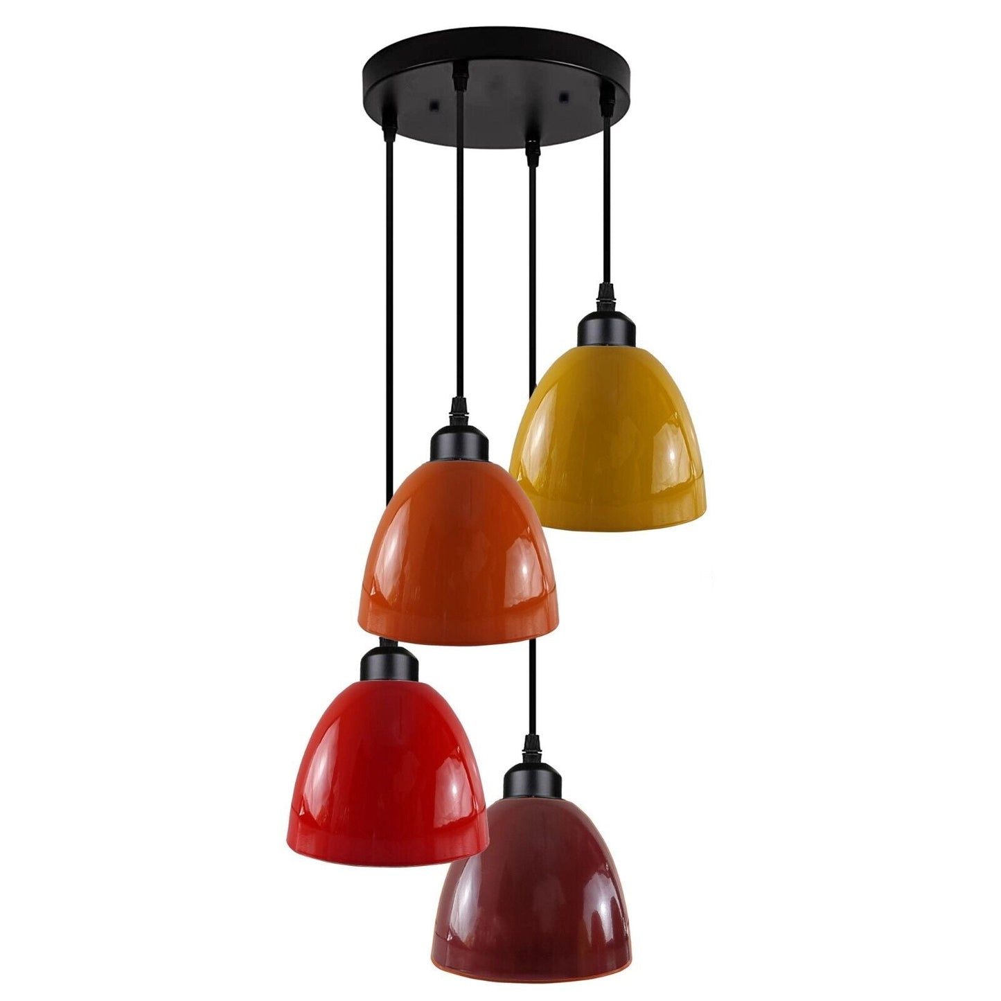 Vintage Industrial Retro Style Metal Lamp Shade Ceiling Hanging Pendant Light-4078-5