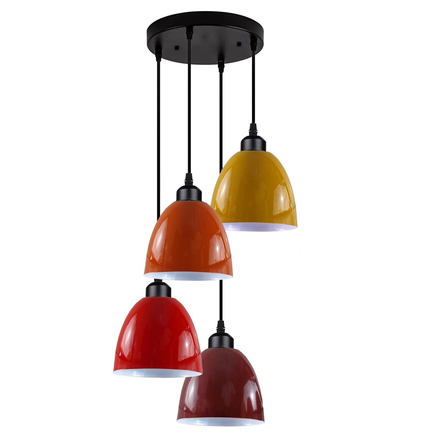 Vintage Industrial Retro Style Metal Lamp Shade Ceiling Hanging Pendant Light-4078-4