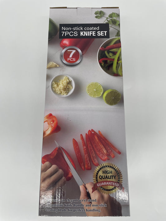 7 Piece Knife Set With Integrated Knife Sharpener